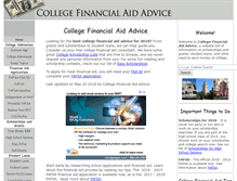 Tablet Screenshot of college-financial-aid-advice.com